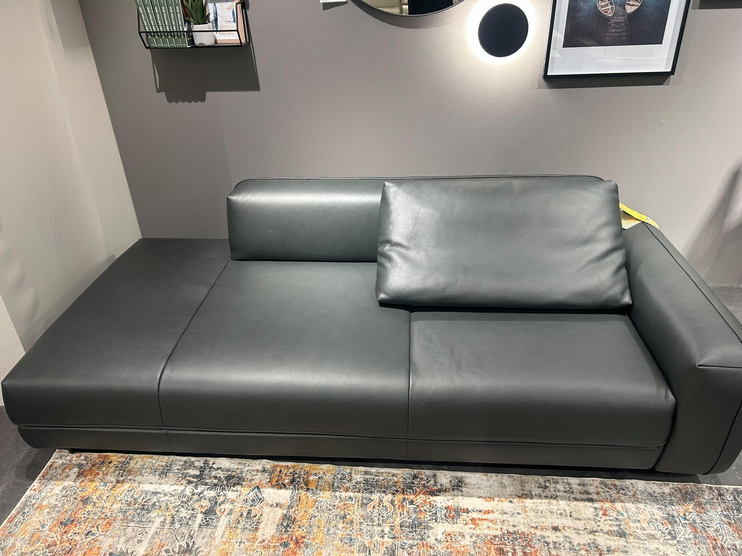 Canapé 2,5 places, cuir véritable - Johann Jakob