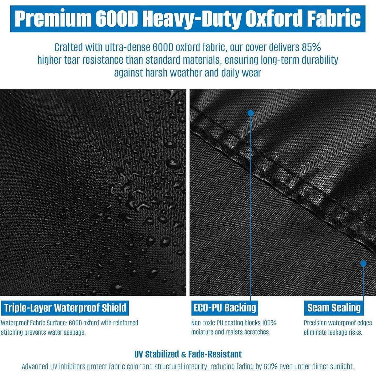 AUFBEWAHRUNGSTASCHE für Gartenkissen 200 x 60 x 75 cm Schwarz - Schwarz, Textil (60/75/200cm)