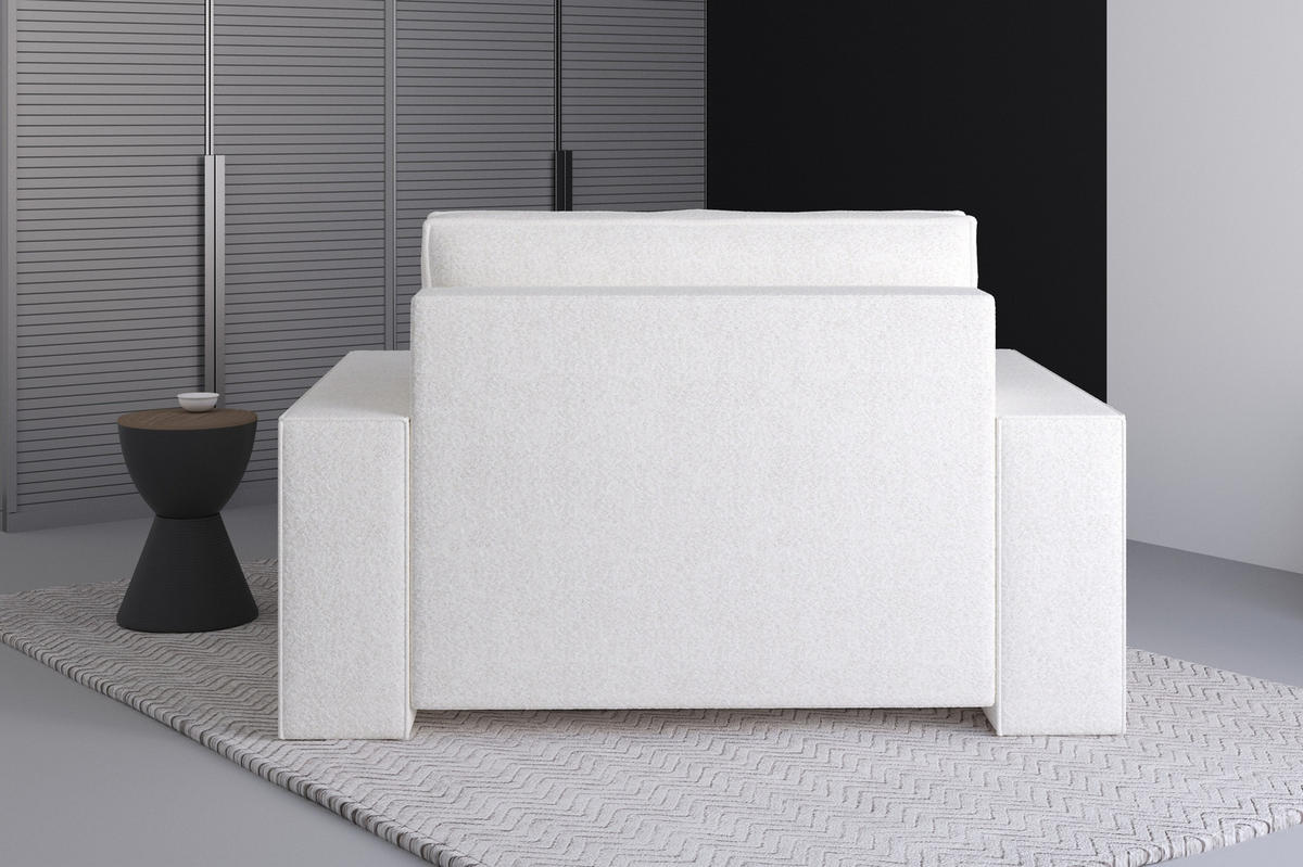 XXL-SESSEL Denver - Weiß - Weiß, Holzwerkstoff (100/85/162cm) - Möblo