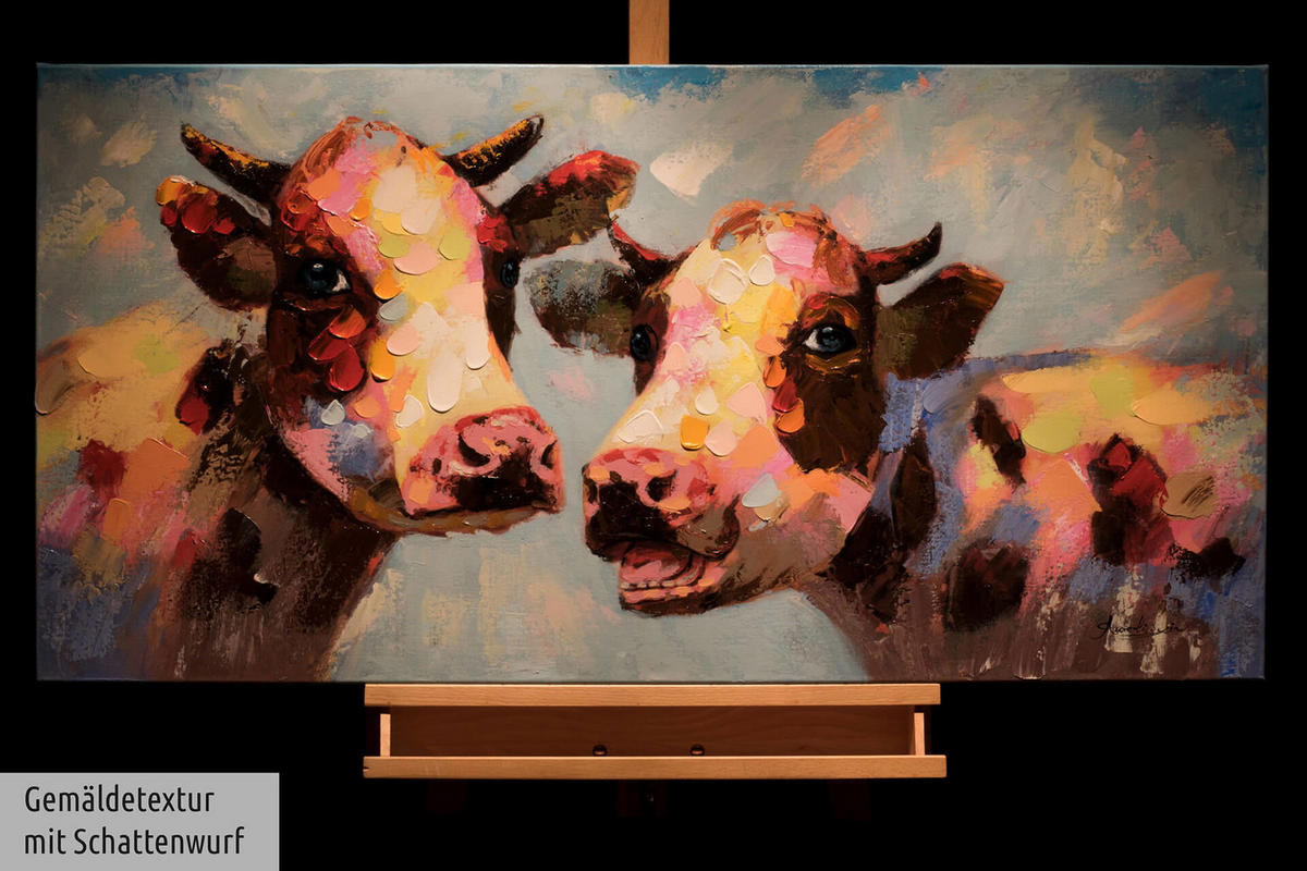 ÖLGEMÄLDE 120/60 cm - Multicolor, Holz/Textil (1.84/60cm) - KUNSTLOFT