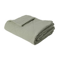 DECKE 140 x 200 cm, 100% Baumwolle, Mausgrau - Grau, Textil (140/200cm) - Au Maison