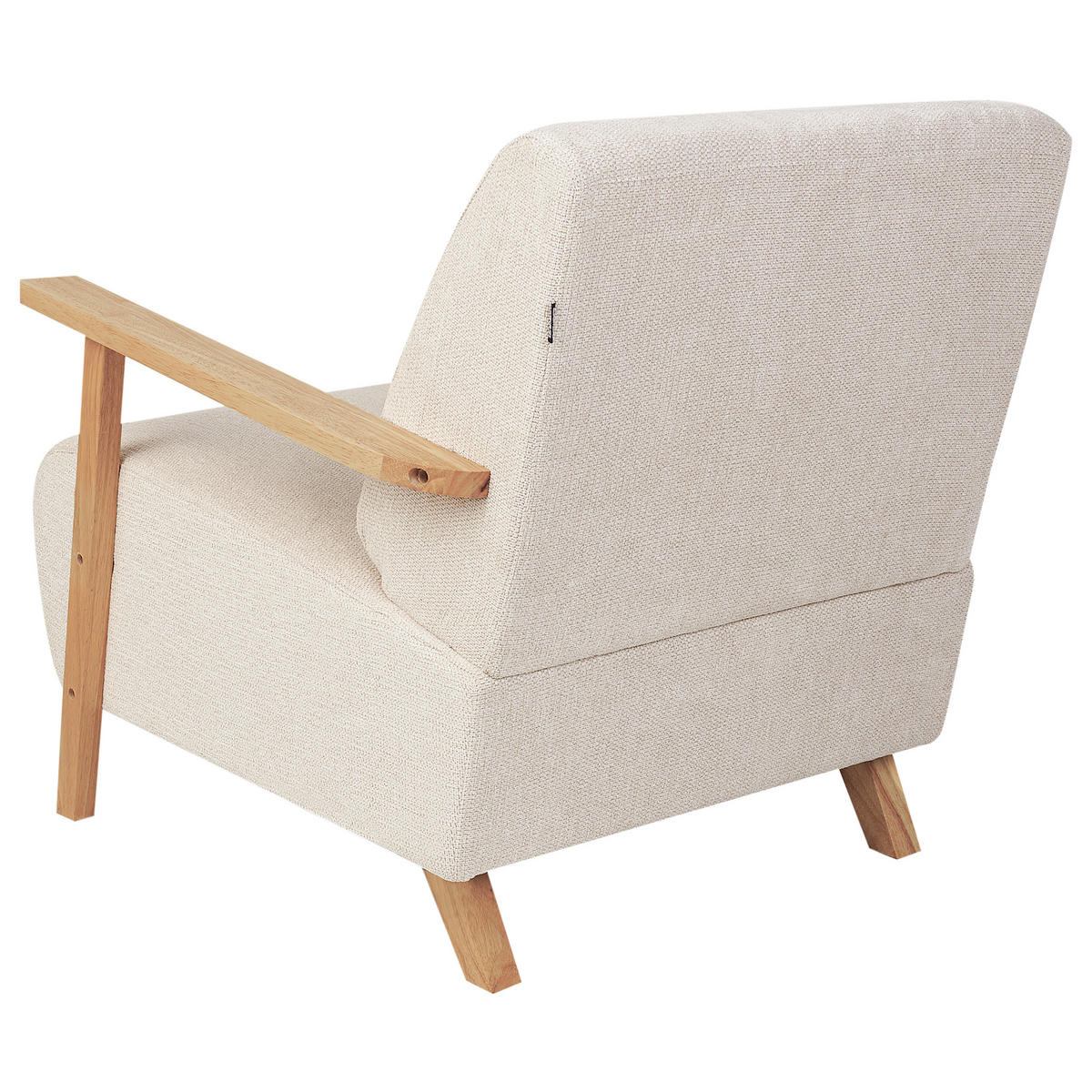 SESSEL Helles Beige Lesja - Hellbraun/Beige, Textil (77/79/90cm) - Beliani