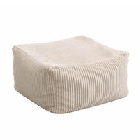 SITZSACK COZY - Beige, Nur Hocker - Beige, Textil (44/44/22cm) - Home Deluxe