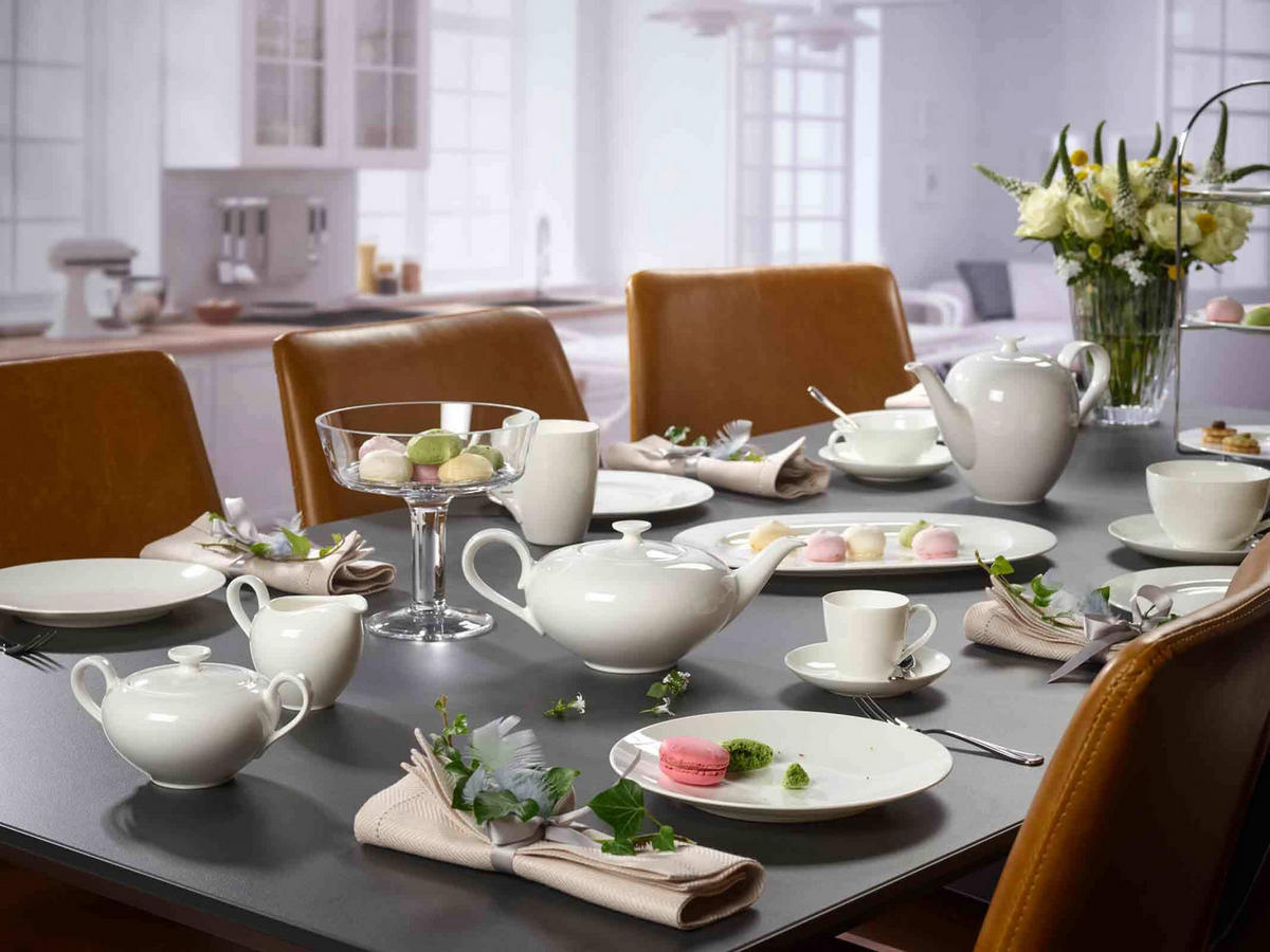 TEETASSEN Anmut weiß 140 ml 6er Set - Weiß, Keramik (0.14L) - Villeroy & Boch