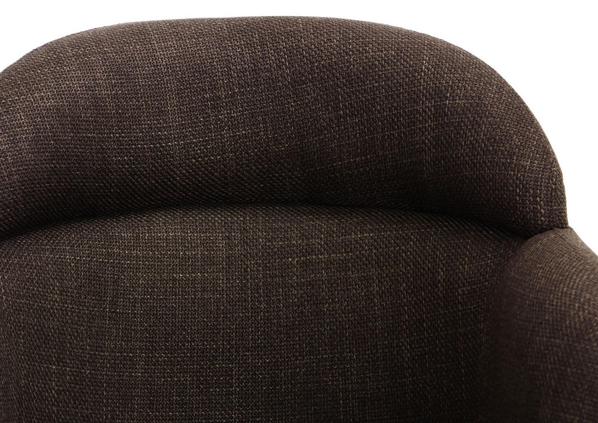 STUHL 100% Polyester 63 x 64 x 87 cm dunkelbraun POLSTERSTÜHLE #02 - Dunkelbraun, Kunststoff (63/87/64cm) - Massivmoebel24