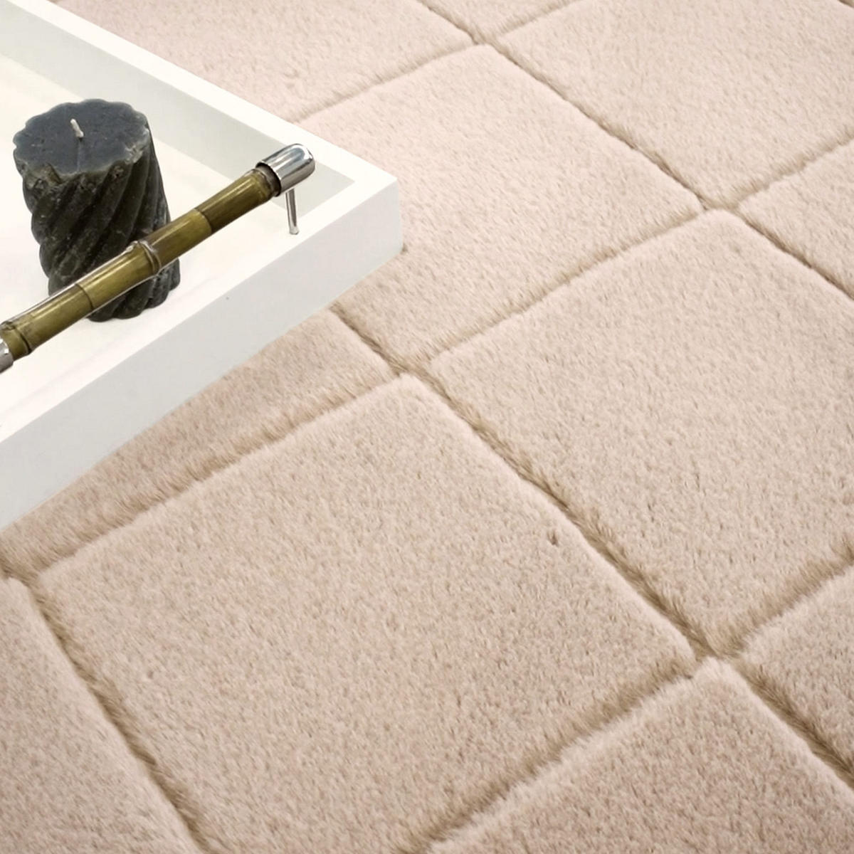 HOCHFLOR-TEPPICH Moment 600 Beige 120x170 cm - Beige, Textil (120/170cm) - carpet city