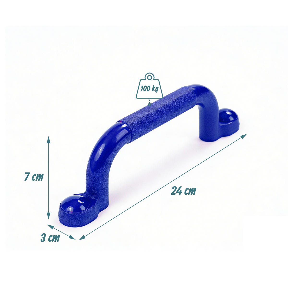 CHYTY Modré 4dílná-sada PE 24 cm - modrá, plast (3/7cm) - Relaxdays