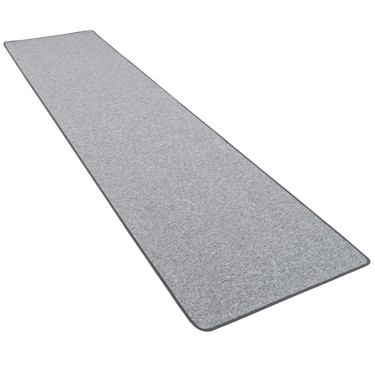 FEINSCHLINGEN VELOUR LÄUFER TEPPICH STRONG - Silberfarben, Textil (100/100cm) - Snapstyle