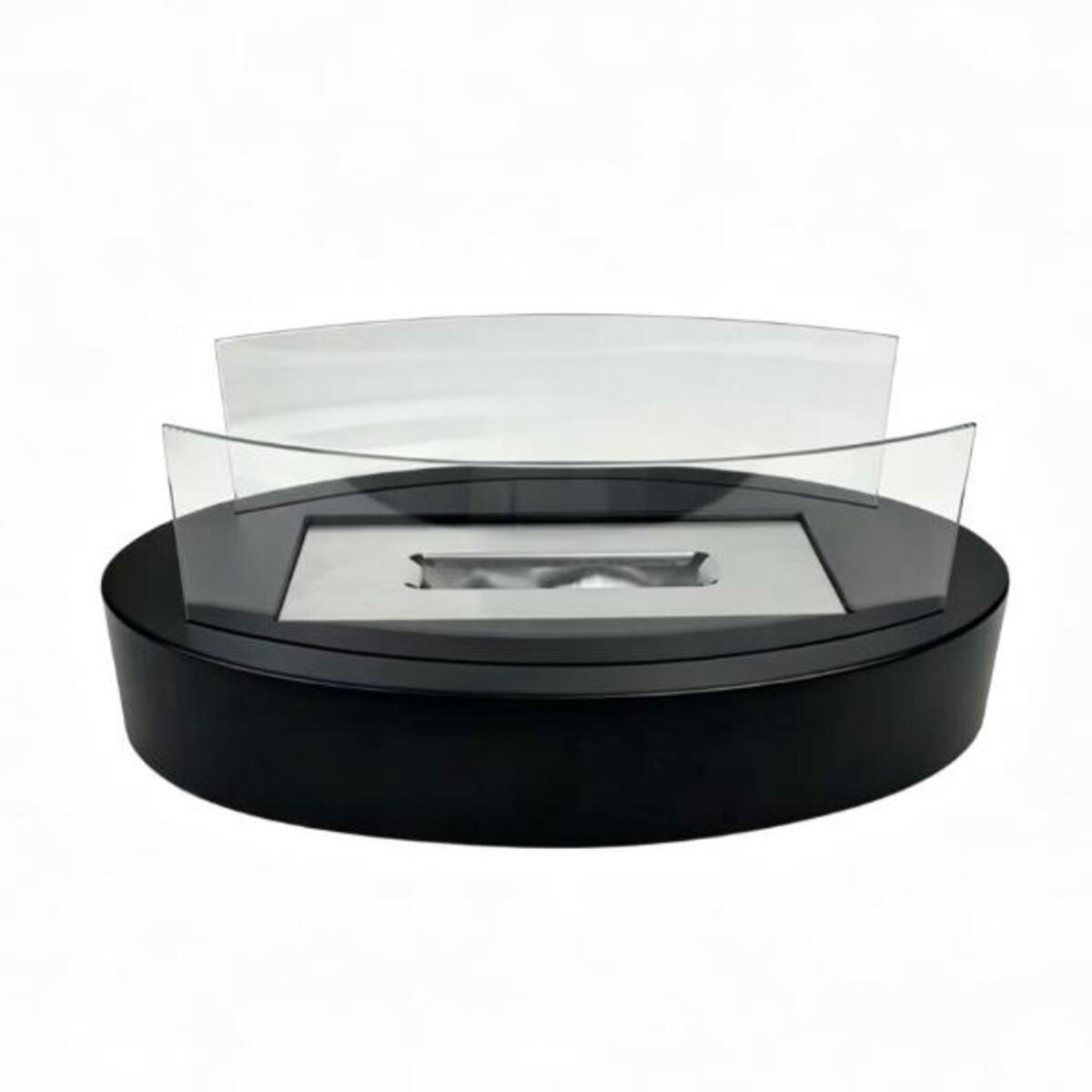 BIOETHANOL-KAMIN Schwarz 34.5/13.6/19.7 cm - Schwarz, Metall (19.7/13.6/34.5cm) - Authentics