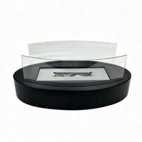 BIOETHANOL-KAMIN Schwarz 34.5/13.6/19.7 cm - Schwarz, Metall (19.7/13.6/34.5cm) - Authentics