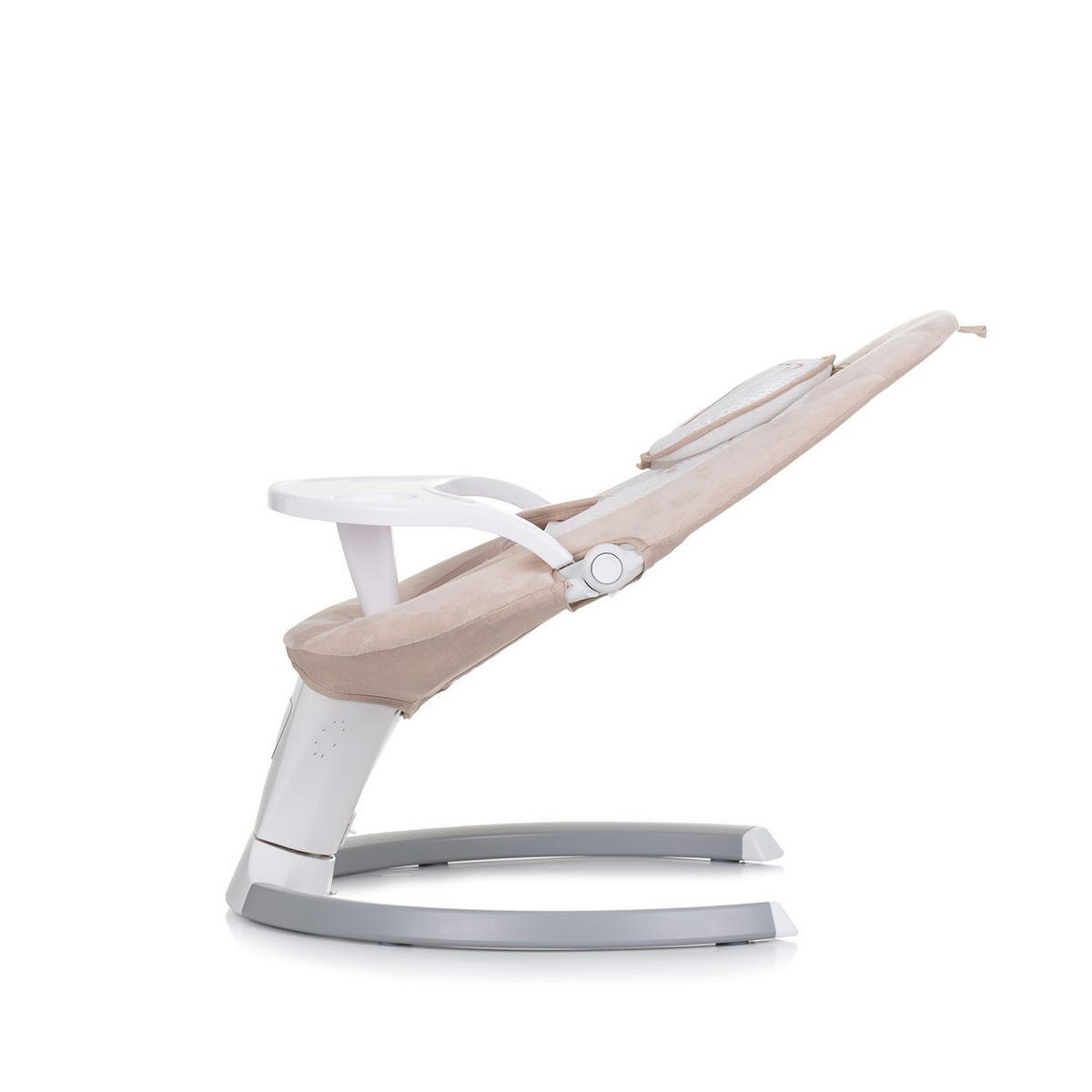 BABYWIPPE Lera beige 5-Punkt-Gurt, Fernbedienung, Timer, Kopfkissen, 3-fach verstellbar - Beige, Metall - Chipolino