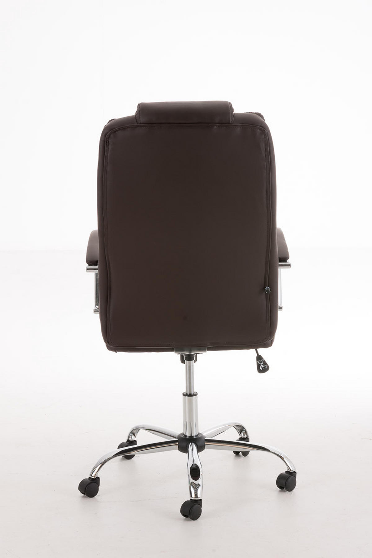 BÜROSTUHL JUBEL 115x62x70 Braun Kunstleder Metall - Braun, Leder/Metall (62/115/70cm) - DELUKE