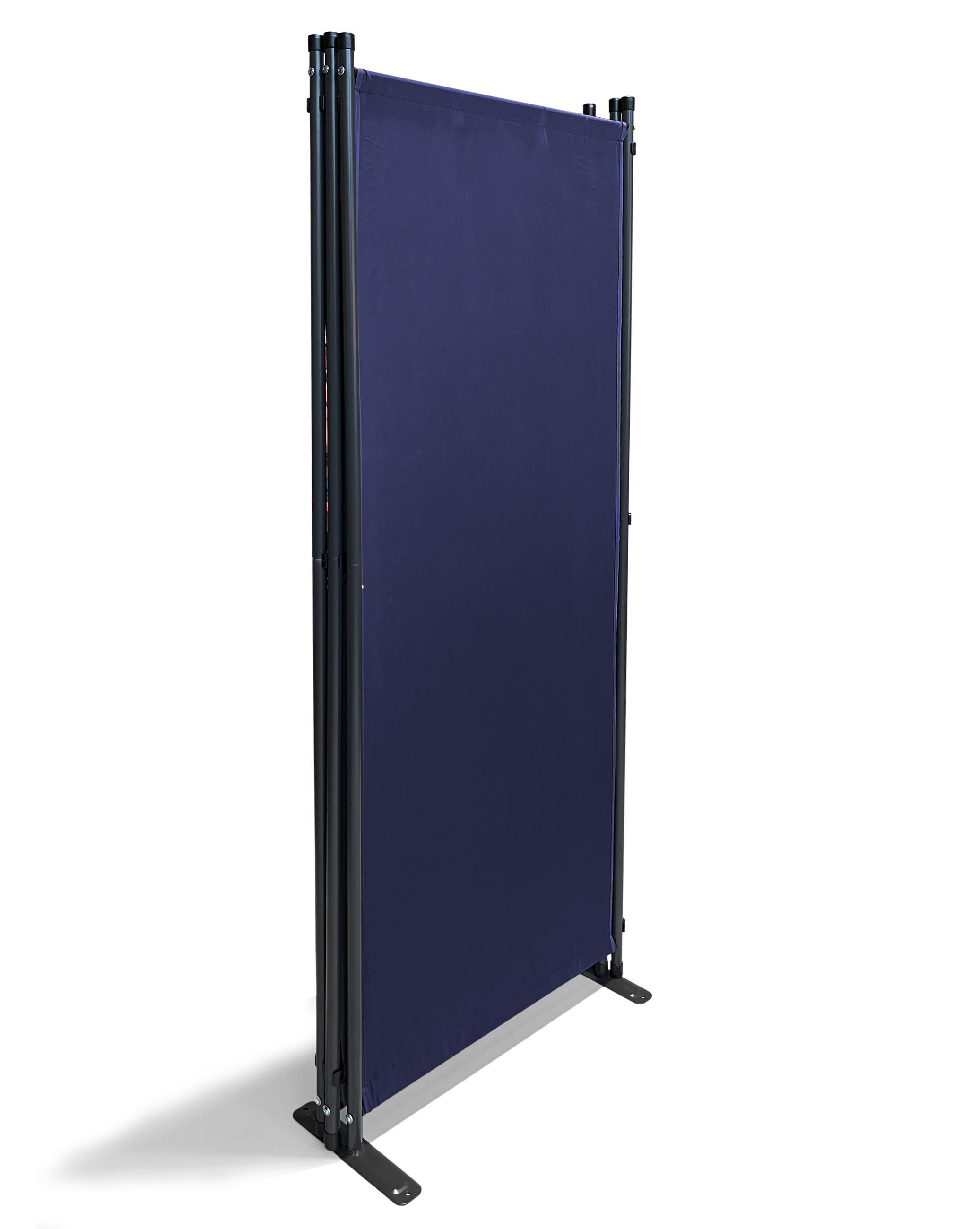 PARAVENT 4-tlg. 220x165 cm Blau - Blau, Metall (220/165cm) - QUICK STAR