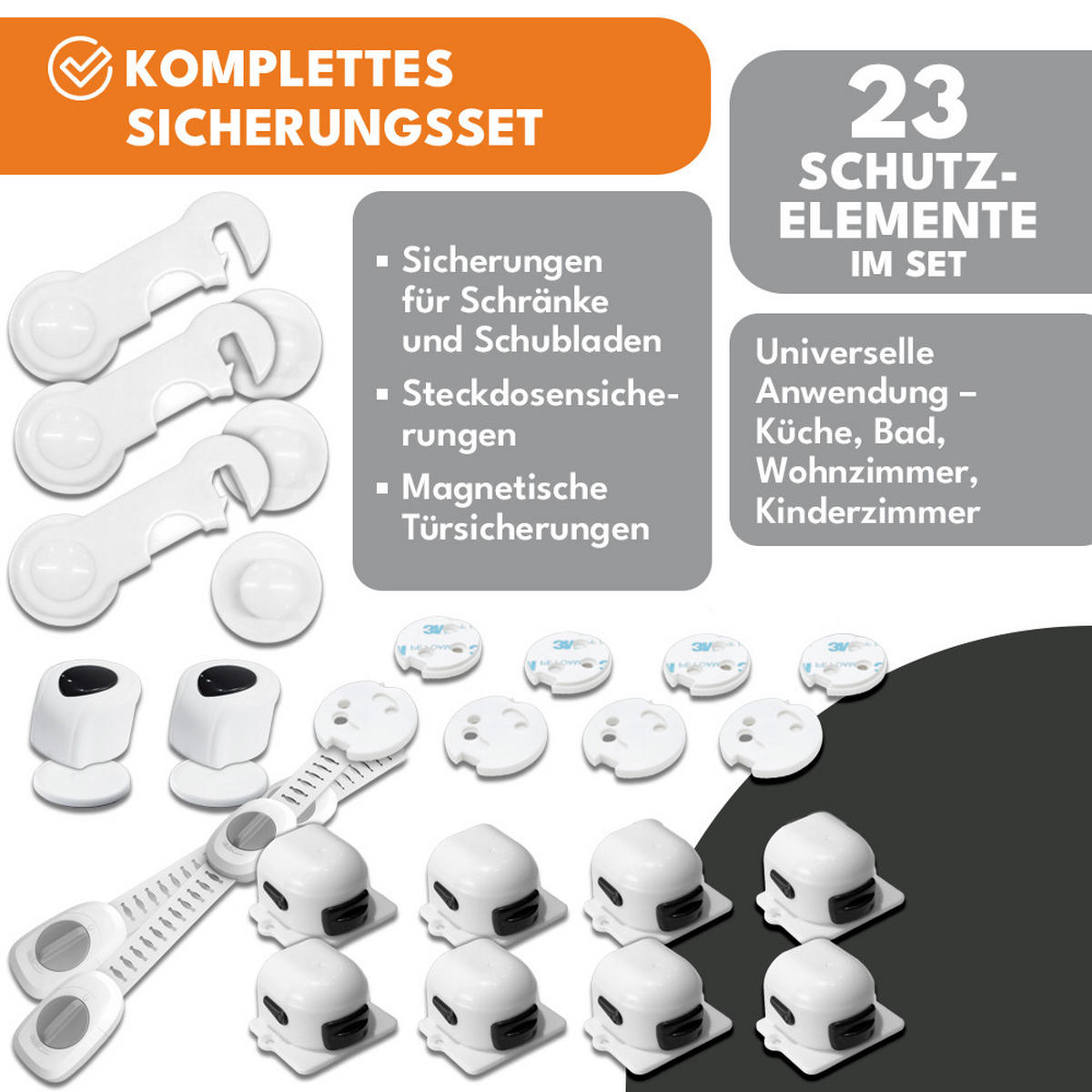 KINDERSICHERUNG Multisicherung - Weiß, Kunststoff (3/10cm)