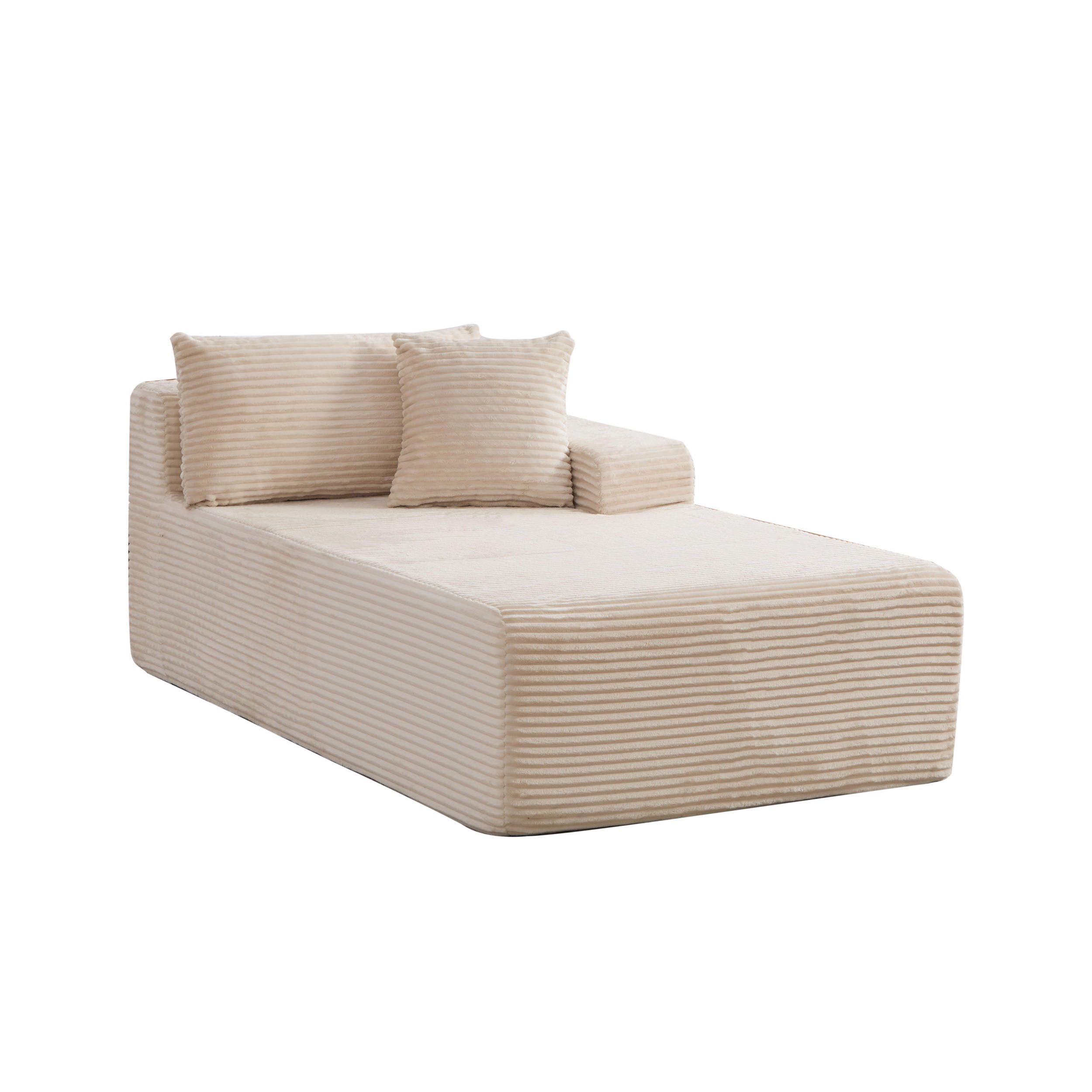 RÉCAMIERE DE-35139 rechte Beige - Beige, Textil (100/74.5/174cm) - ComfortXL