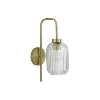 WANDLAMPE - 25 cm x 14 cm - metall - goldfarben Louxor - Goldfarben, Metall (25/41/14cm) - Vente-Unique
