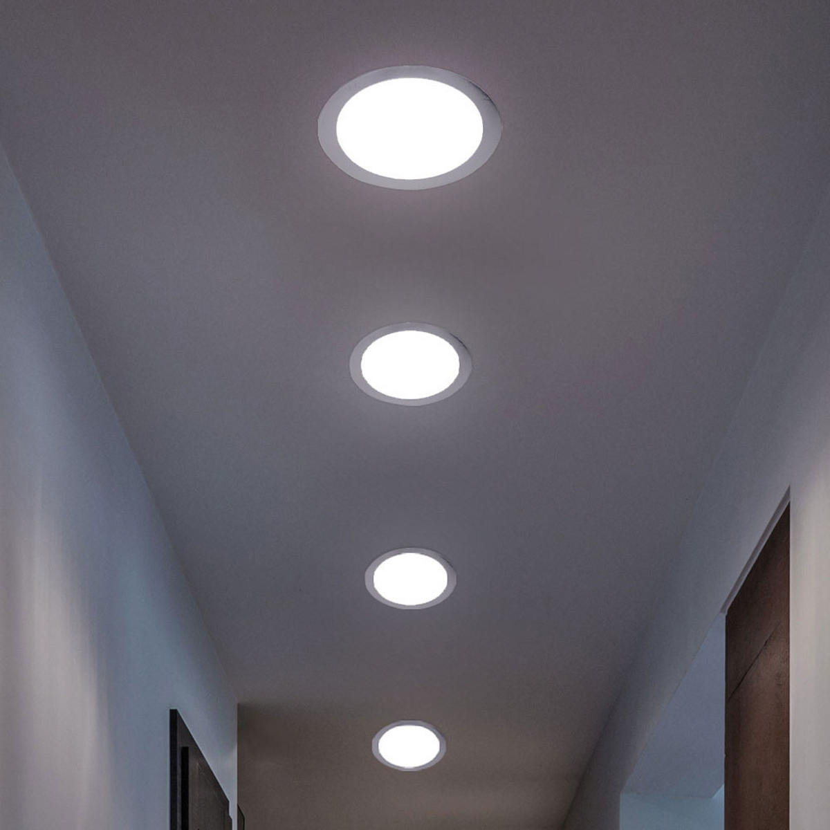 LED EINBAUSTRAHLER Weiß Chrom - Weiß, Metall (8.5/8.5/1.5cm)