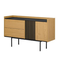 SIDEBOARD - und Schwarzholz 130/40/80.5 cm - Braun, Holzwerkstoff (40/80.5/130cm) - Urban Meuble