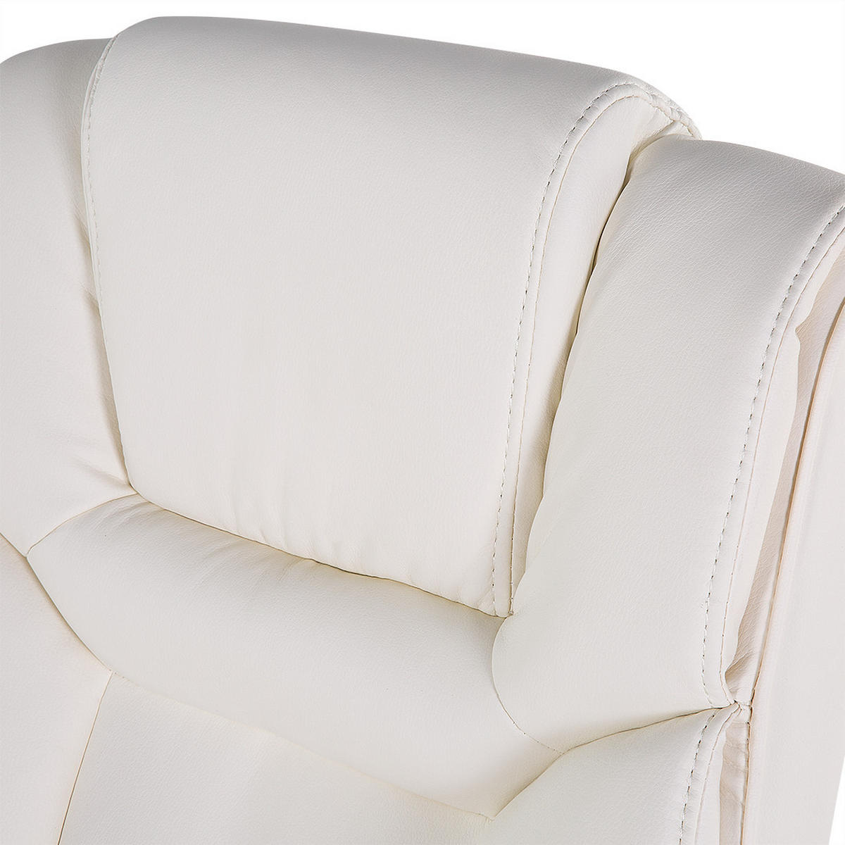 BÜROSTUHL Kunstleder Beige Advance - Beige, Kunststoff/Textil (66/100/66cm) - Beliani