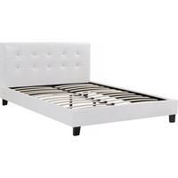 BETT julia weiss - Weiß, Textil (200/180cm) - Habitat Garten