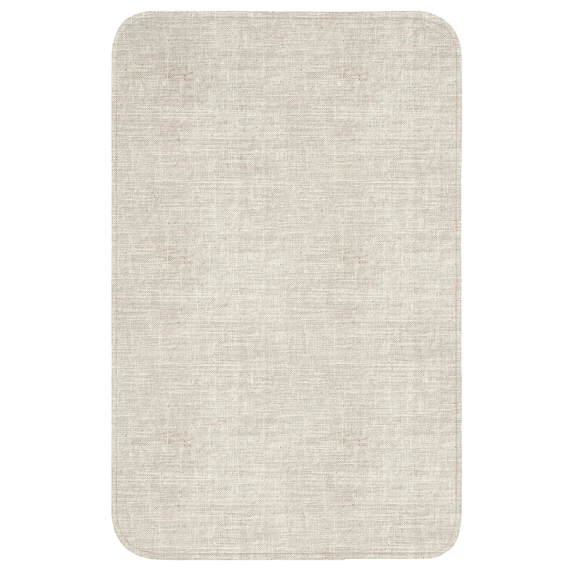 PREDLOŽKA PRED WC Ľan - textúra - béžová 50x80 cm - béžová, textil/plast (50/1cm) - OnlyWow