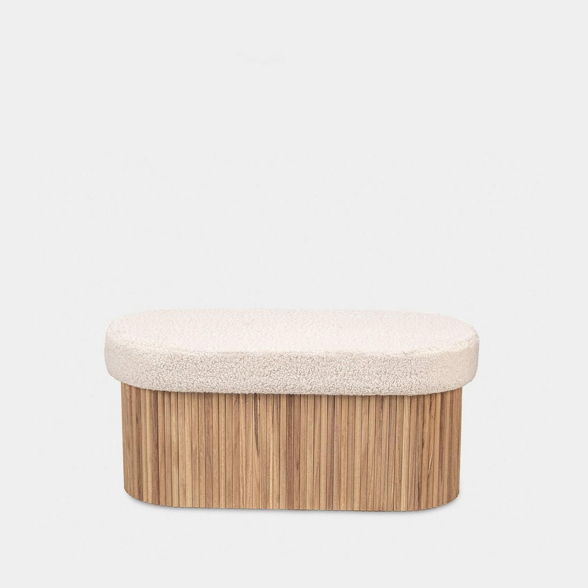 BANK Naira Weiß 93 cm x 44 cm - Weiß, Textil (93/44/40cm)