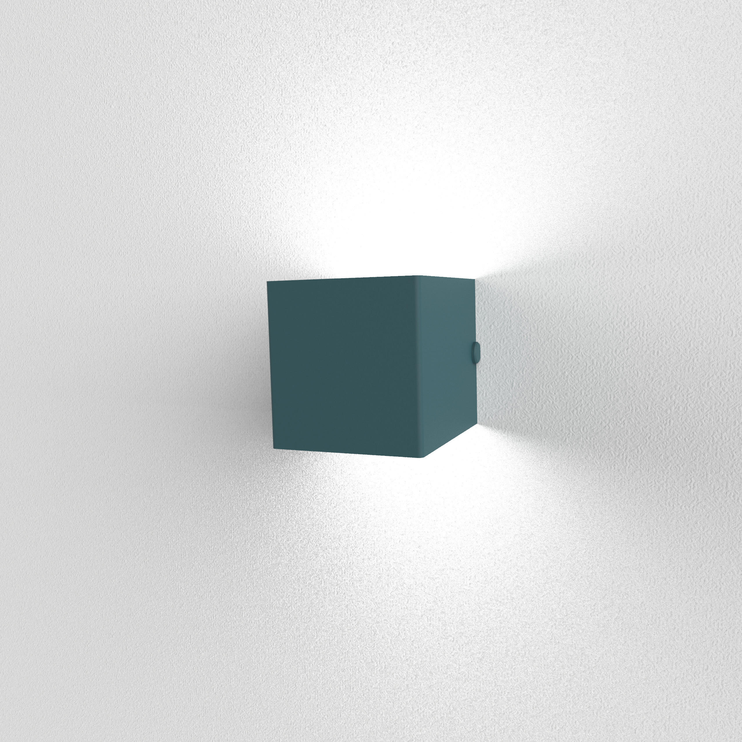 WANDLEUCHTE - Blau, Metall (10/10/10cm) - Lumicom