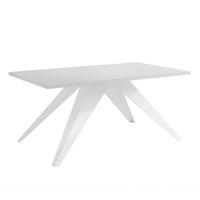 AUSZIEHTISCH XANDRO 160/90/76 cm mit Metallgestell, Weiß - Weiß, Holzwerkstoff/Metall (90/160/76cm) - Idohome