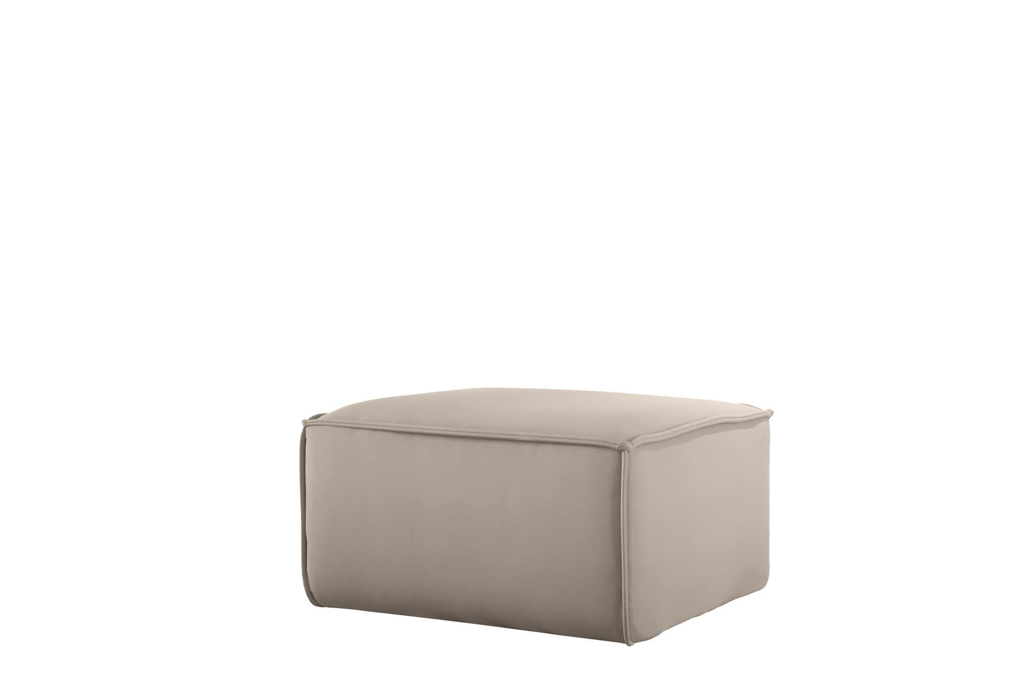 Fun Möbel Polsterhocker Sand 65x40x65 cm