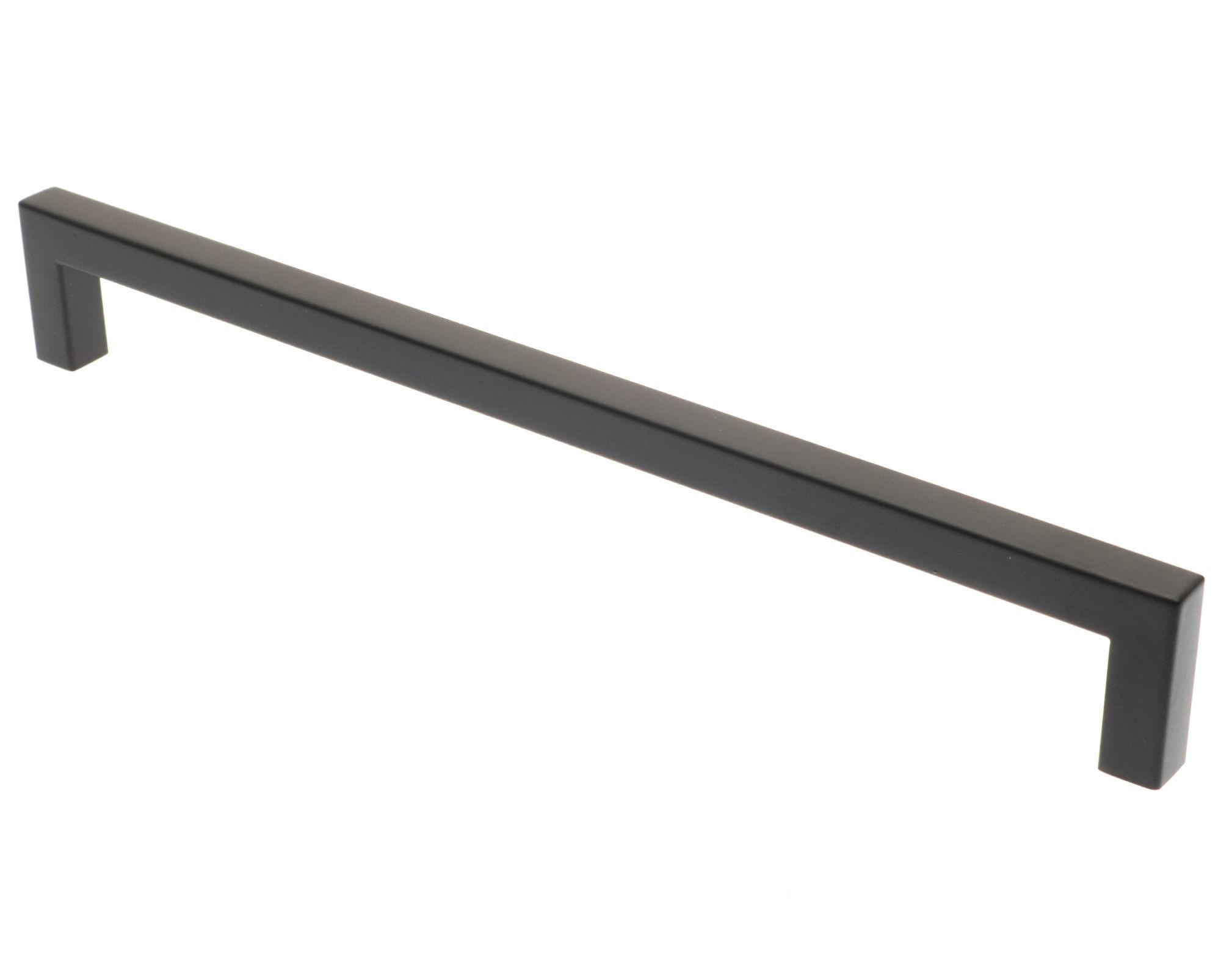 MÖBELGRIFF BA 224mm Küchengriff Schwarz matt Schrankgriff schmal eckig - Schwarz, Metall (1/3.2/23.4cm) - Livingpoint24