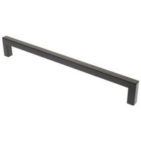 MÖBELGRIFF BA 224mm Küchengriff Schwarz matt Schrankgriff schmal eckig - Schwarz, Metall (1/3.2/23.4cm) - Livingpoint24