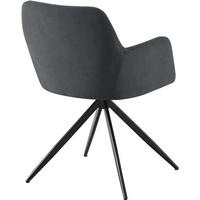 ESSZIMMERSTUHL Velina Cord schwarz - Schwarz, Textil/Metall (56/81/62cm) - TPFLiving