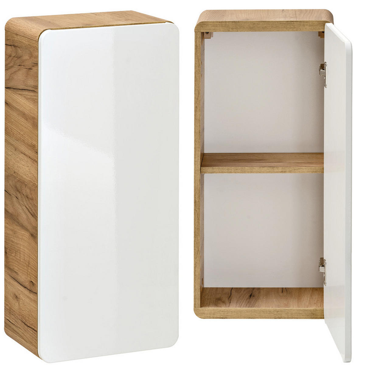 HÄNGESCHRANK Luton-56 - Weiß, Holzwerkstoff (35/75/22cm) - Lomado