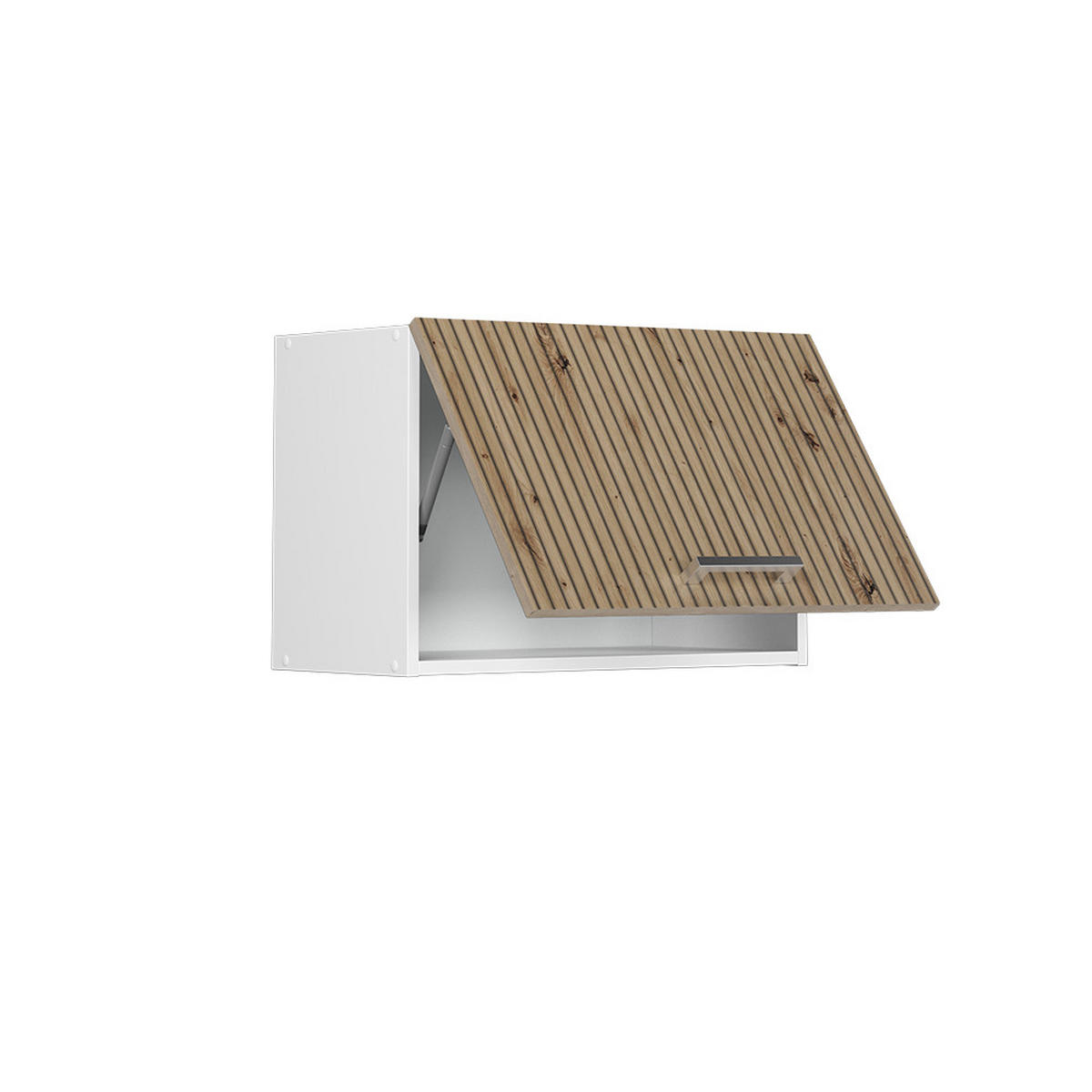 HÄNGESCHRANK R-Line Artisan-Eiche 60 cm Flach - Weiß/Eiche Artisan, Holzwerkstoff (60/40/31cm) - Vicco