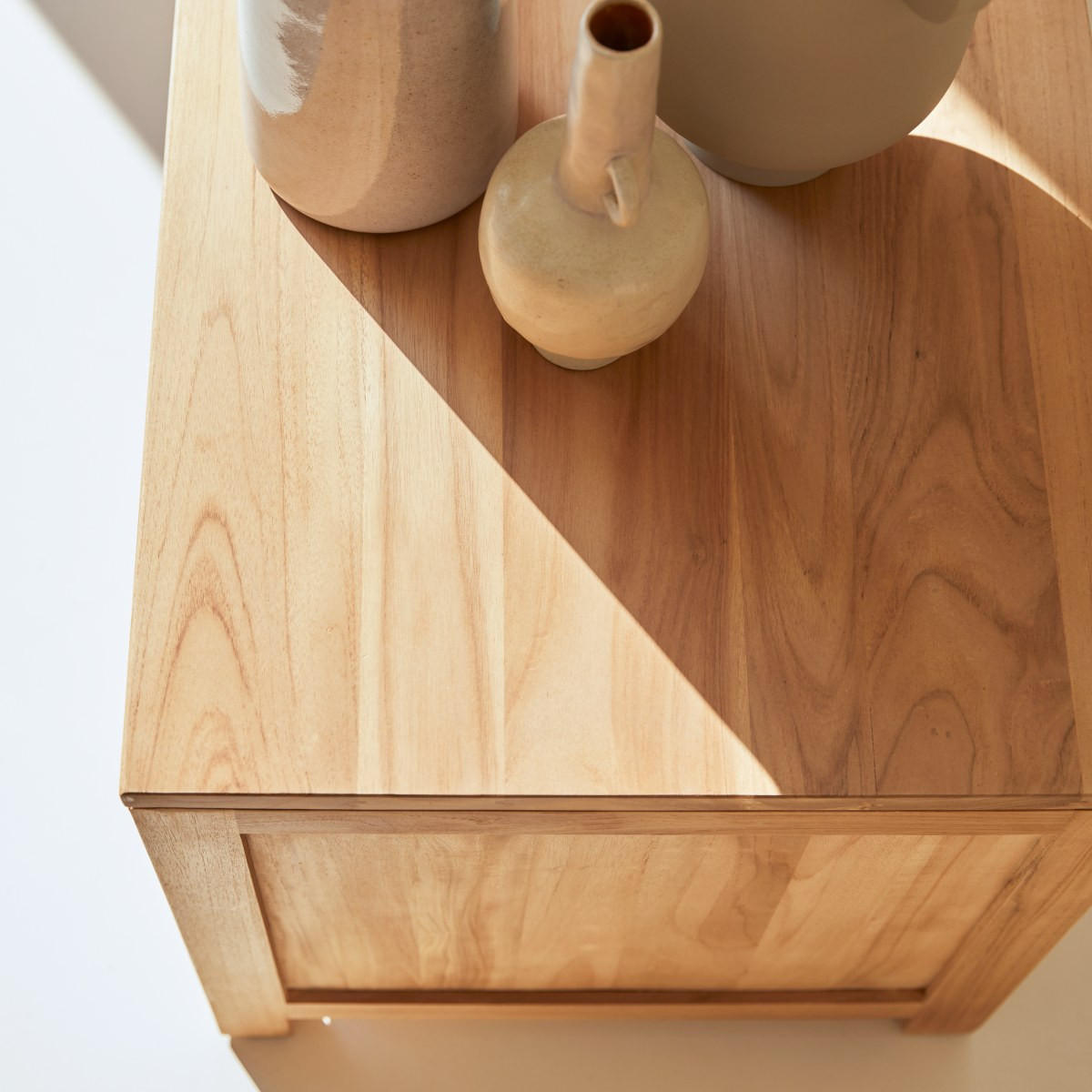 TV-SCHRANK Coffee Tek Natur aus Teak - Naturfarben, Holz (180/50/50cm) - Tikamoon