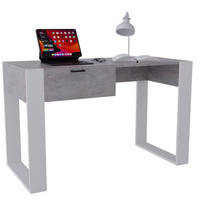 SCHREIBTISCH Grau 120/73/53,6 cm - Weiß/Grau, Holzwerkstoff (53.6/120/73cm) - CraftPAK