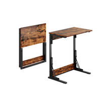 BEISTELLTISCH 60/71/37 cm Braun aus MDF und Metall faltbar - Braun, Holzwerkstoff (60/37/71cm) - OKMYHOME