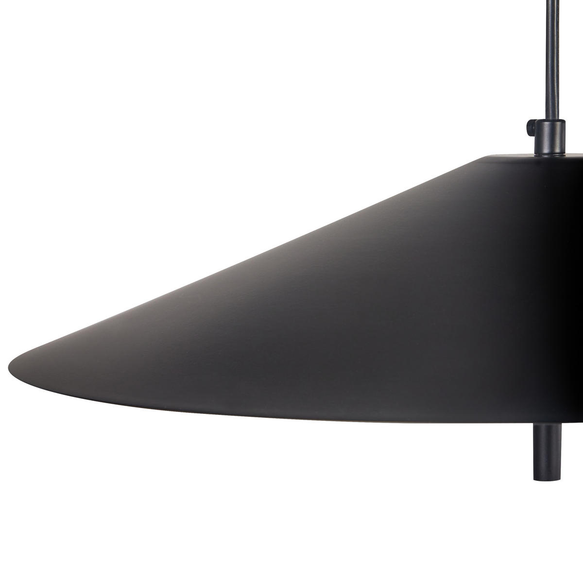 LED-STEHLAMPE Schwarz Comalie - Schwarz, Metall (48/88/205cm) - Beliani