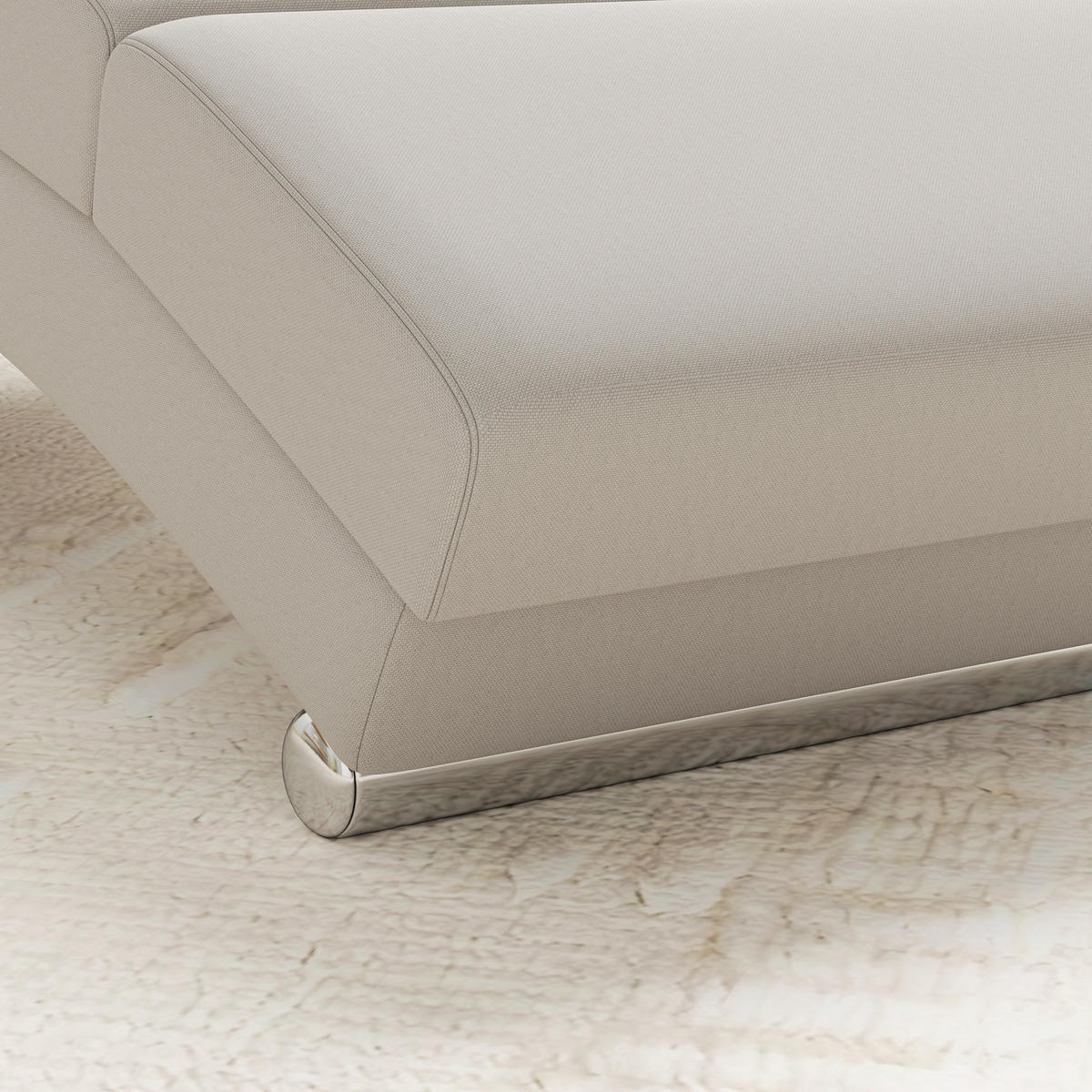 MASSAGESESSEL Polyester Stahl Cremeweiß - Chromfarben/Creme, Textil/Metall (168/84/56cm) - HOMCOM