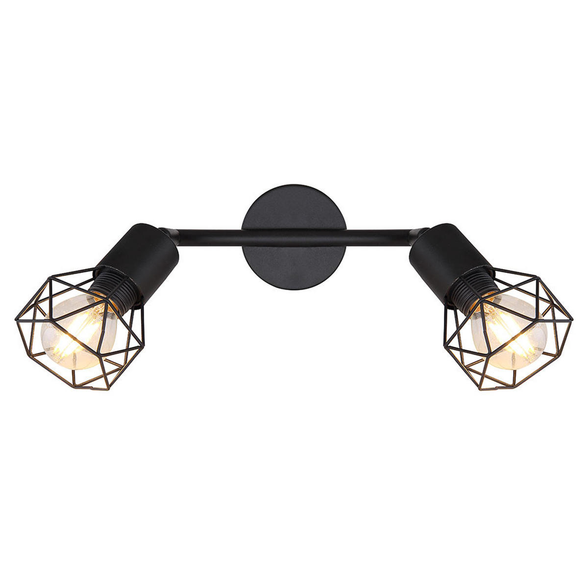 LED DECKENLEUCHTE Metall Schwarz - Schwarz, Metall (22/8/18cm)