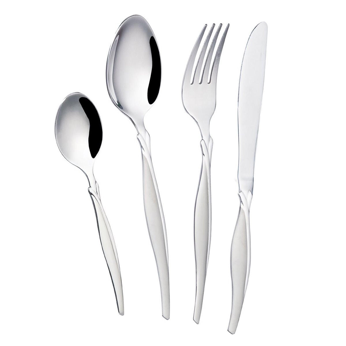 BESTECKSET Vilella 84-teilig Edelstahl 18/10 - Silberfarben, Metall - SAFA