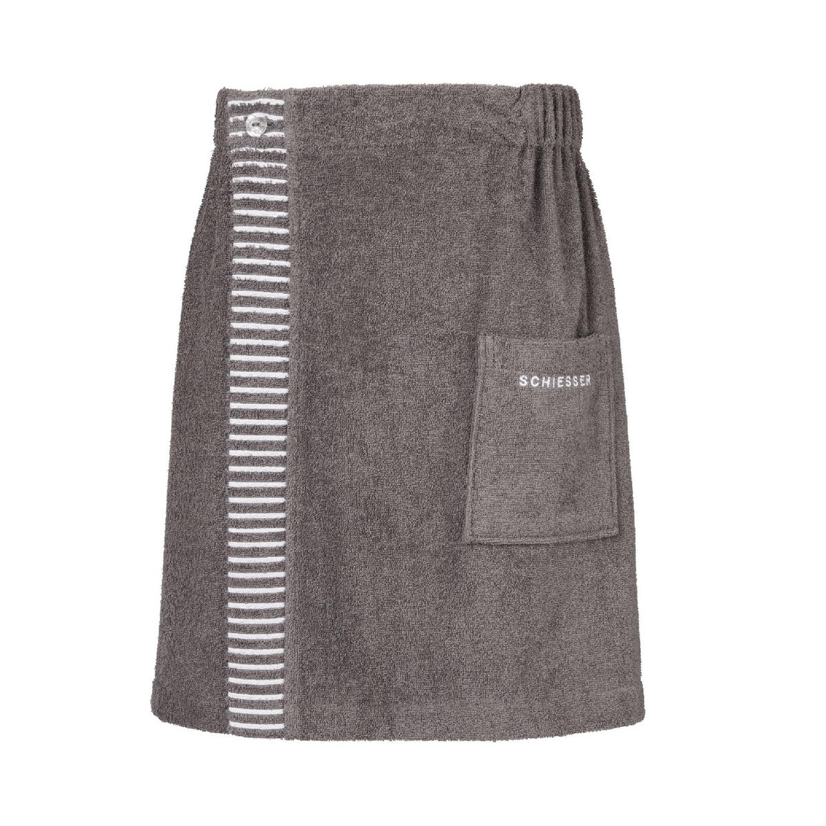 SAUNAKILT Rom Herren - 46-54 - Dunkelgrau - Dunkelgrau, Textil (55/150cm) - SCHIESSER