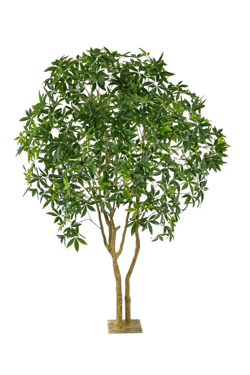 KUNSTBAUM Künstliche Glückskastanie - Mitsu 285 cm - Grün, Kunststoff (285cm) - Emerald