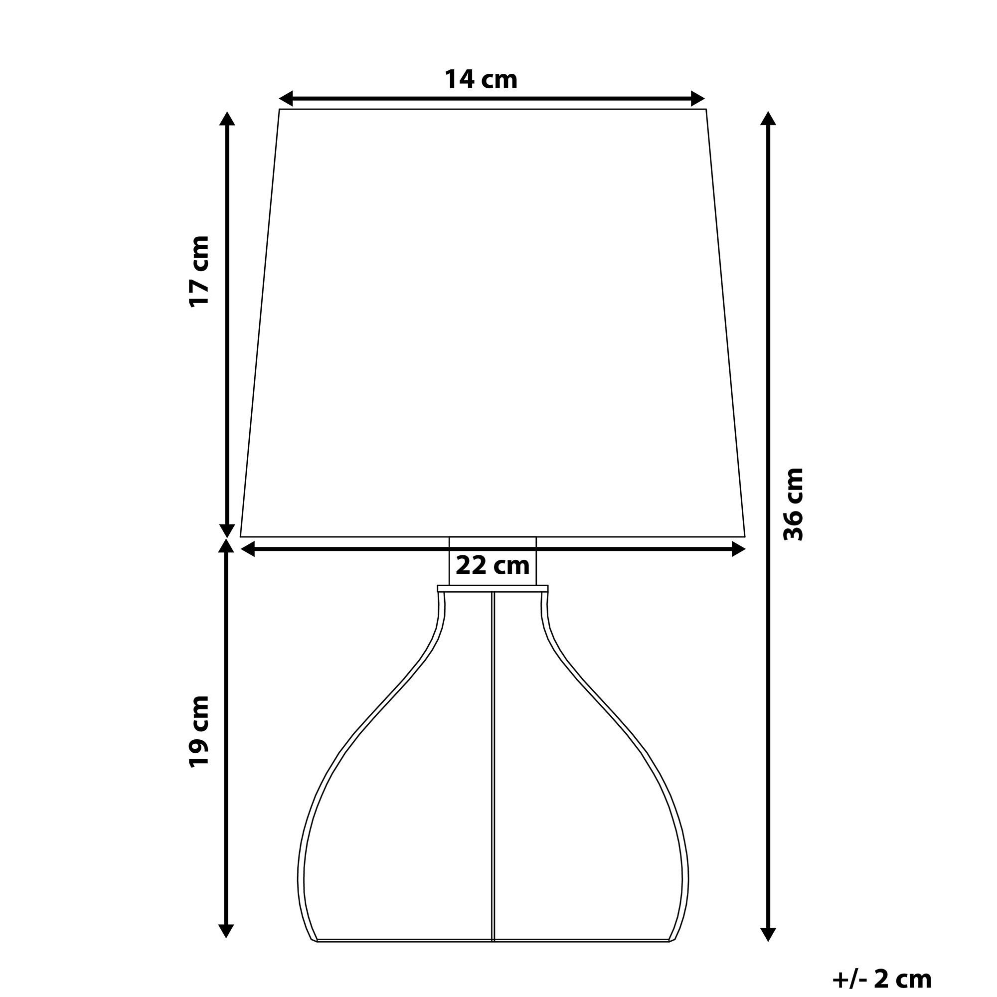 Thumbnail - Beliani Tischlampe, Weiß, Holzwerkstoff, E14, 22x36x22 cm, Lampen & Leuchten, Innenbeleuchtung, Tischlampen, Tischlampen