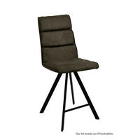 THEKENSTUHL drehbar (8er-Set) Devinne 47x109x60 Schwarz/Khaki - Dunkelgrün/Schwarz, Kunststoff (60/109/47cm) - 58aufmkessel