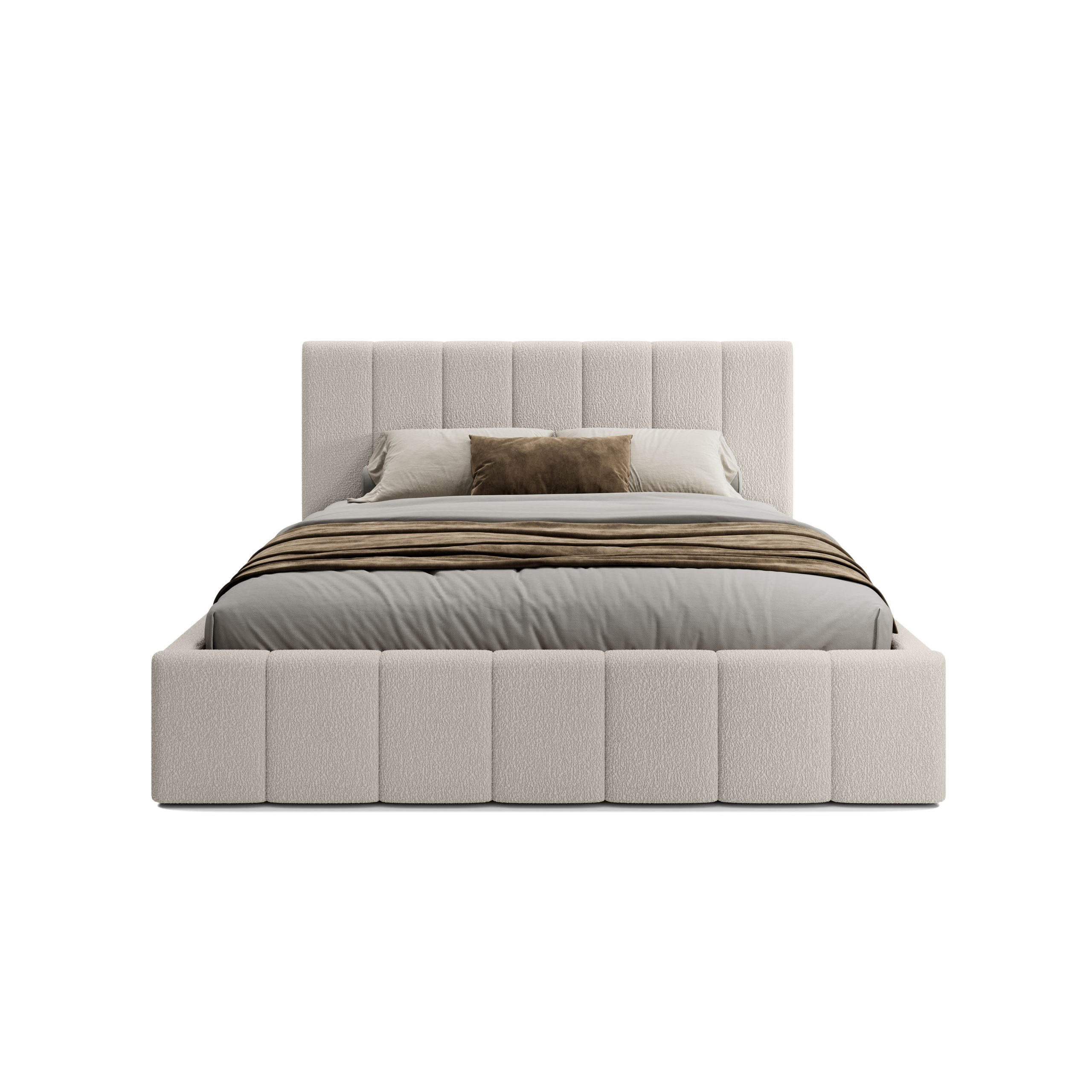 POLSTERBETT Doppelbett Handorf 120x200 cm Creme - Creme, Textil (120/200cm) - Fedve
