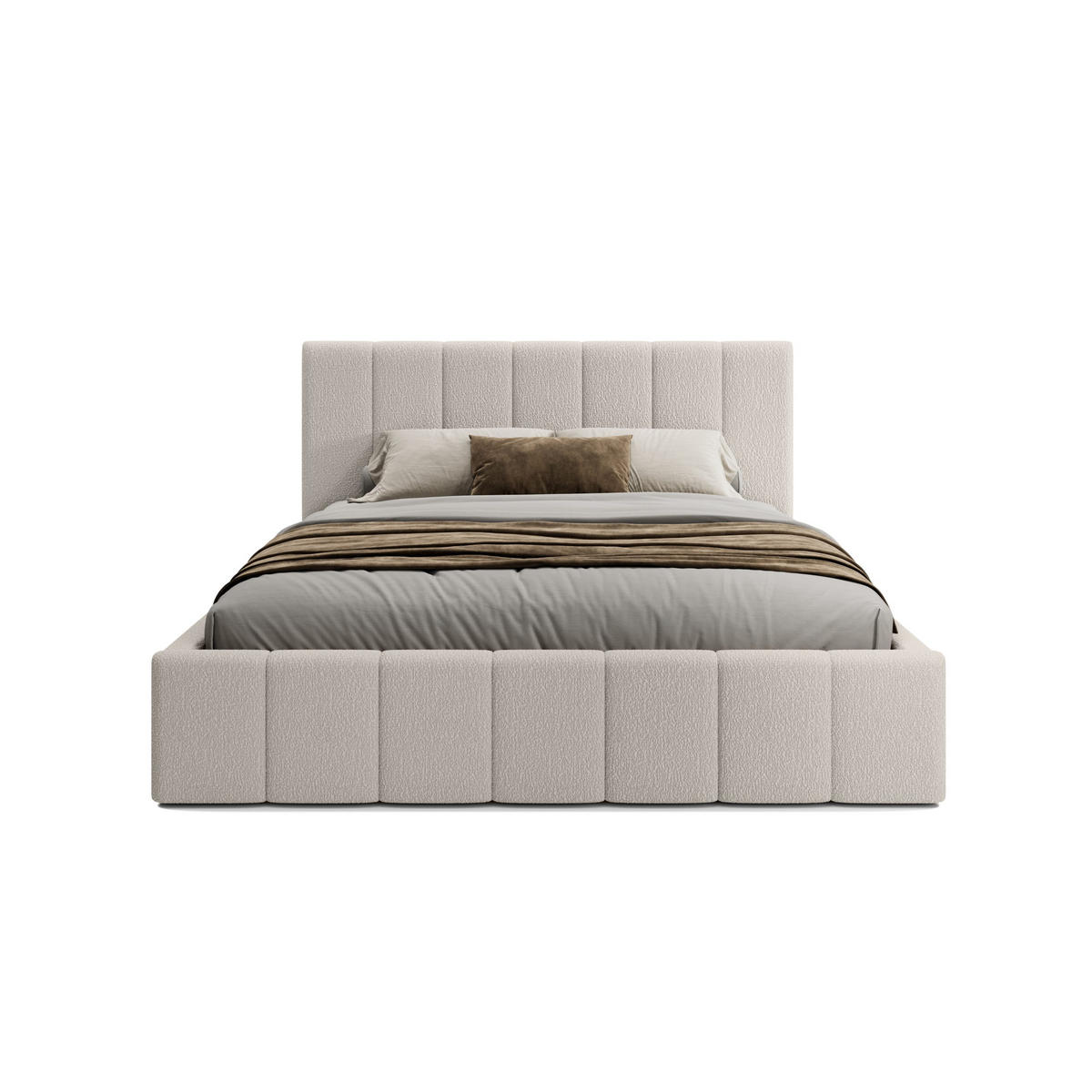 POLSTERBETT Doppelbett Handorf 120x200 cm Creme - Creme, Textil (120/200cm) - Fedve