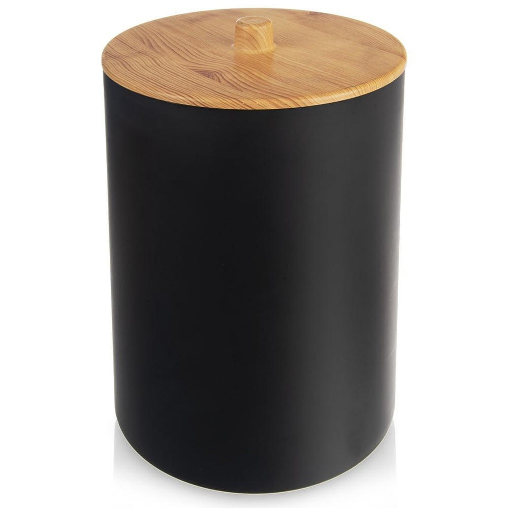 BADEZIMMER-ABFALLEIMER, Kunststoff, schwarz, 7 l - Schwarz, Kunststoff (20/28/20cm) - Orion 