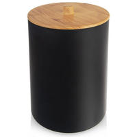 BADEZIMMER-ABFALLEIMER, Kunststoff, schwarz, 7 l - Schwarz, Kunststoff (20/28/20cm) - Orion 