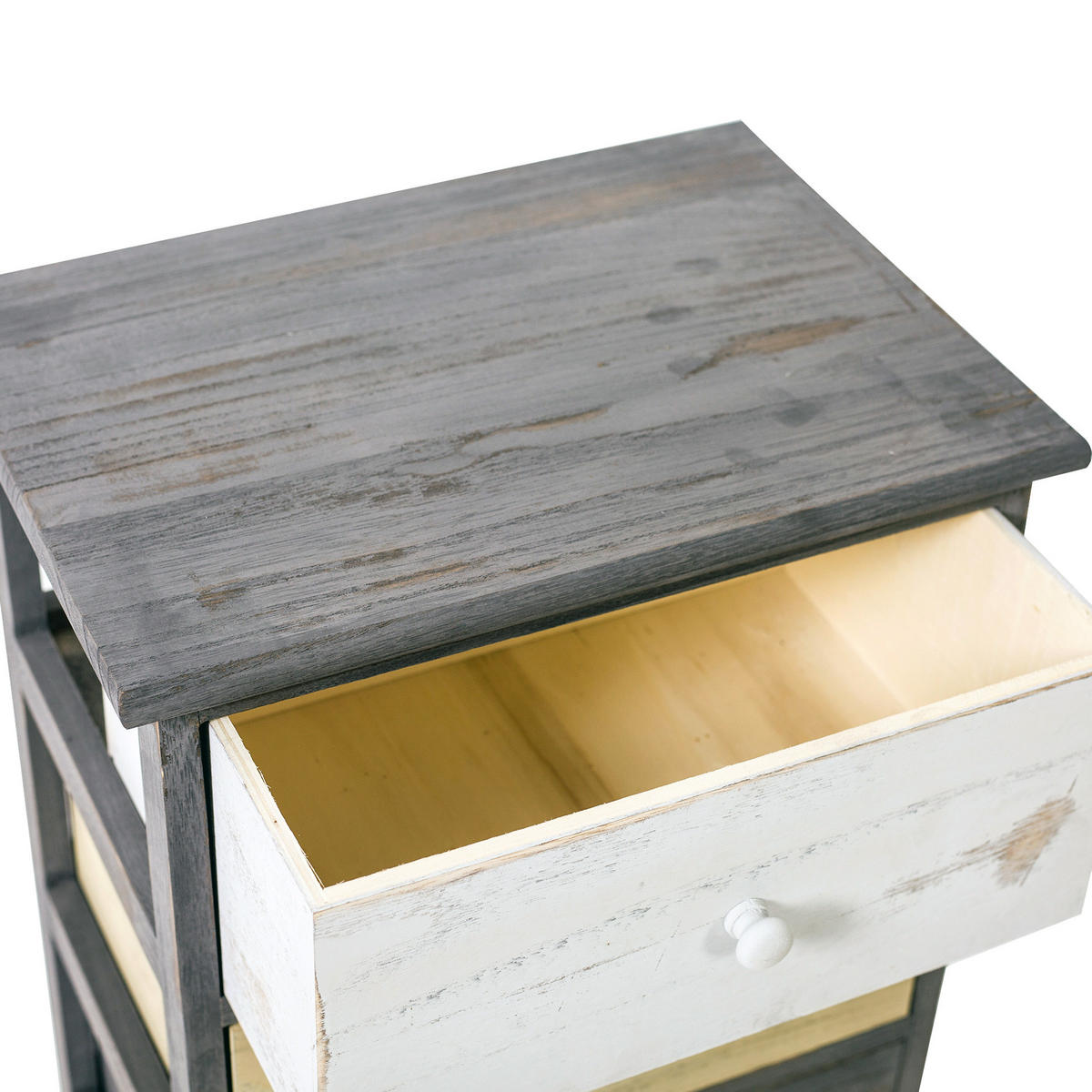 KOMMODE Grau 29/40/72 cm - Grau, Holz (29/72/40cm) - Mobili Rebecca
